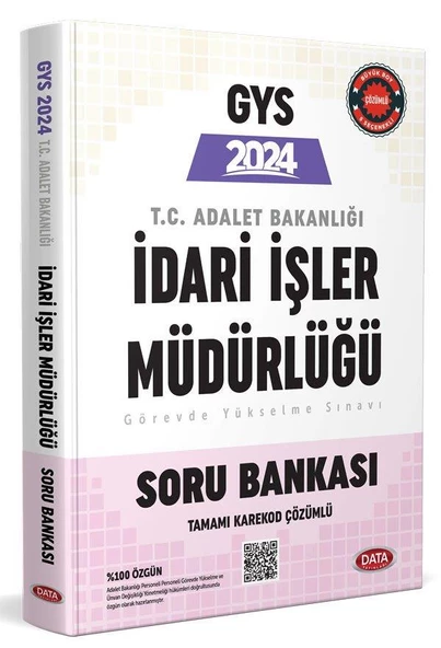 2024 Adalet Bakanlığı İdari İşler Müdürlüğü GYS Soru Bankası Data Yayınları ürün görseli 1