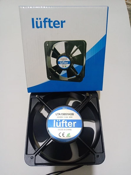 LÜFTER LTA 15051H2B RULMANLI KARE FAN - Resim 2