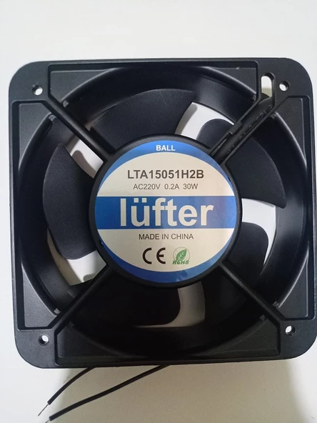 LÜFTER LTA 15051H2B RULMANLI KARE FAN ürün görseli 1