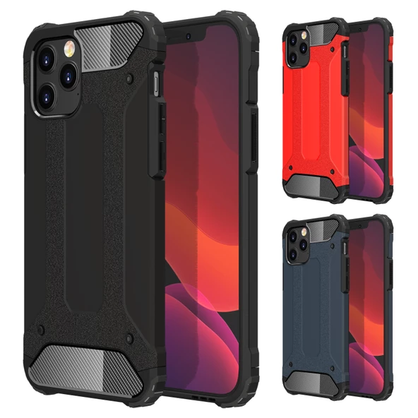 FitCase iPhone 11 Pro Max Zırh Tank Tam Koruma Arka Kapak ürün görseli 1