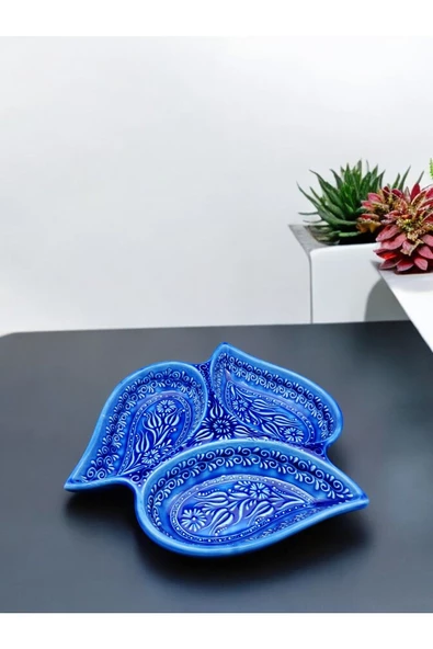 sharp&art  ÇEREZLİK,KAHVALTILIK SETLERİ,3'LÜ VE 6'LI SERAMİK KABARTMA DESENLİ 2 FARKLI RENK SEÇENEĞİ İLE... ürün görseli 1