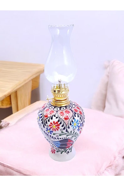 sharpart  Sharp&art Çini El Işlemesi Dekoratif Gaz Lambası ürün görseli 1