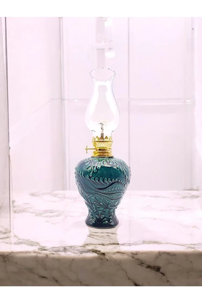 sharpart  Sharp&art Çini El Işlemesi Dekoratif Gaz Lambası ürün görseli 1