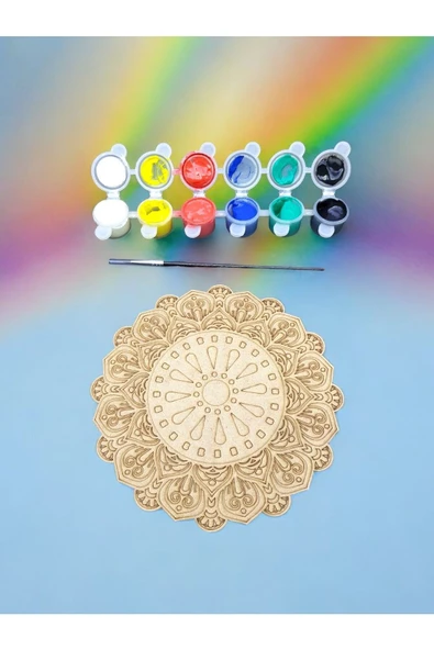 sharpart  sharp&art Ahşap Mandala Hobi Boyama Setleri - Resim 2