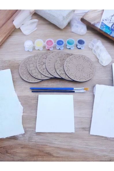 sharpart  sharp&art Ahşap Mandala Hobi Boyama Setleri - Resim 8