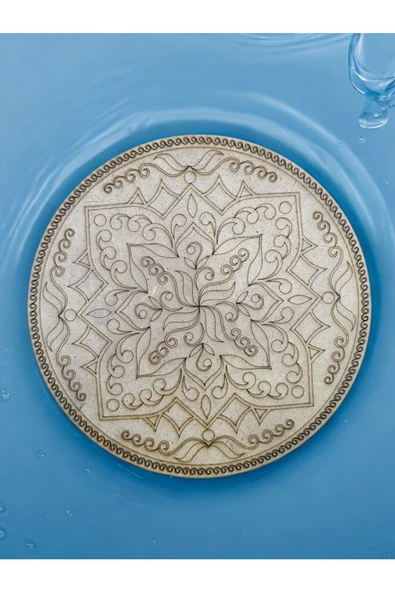 sharp&art  12 Farklı Model 20 Cm Ahşap Mandala,okul Aktivite,sanatsal Eğitim Hobi Seti (6LI BOYA VE FIRÇA SETİ) ürün görseli 1