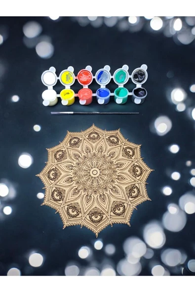 sharpart  sharp&art Ahşap Mandala Hobi Boyama Setleri - Resim 2