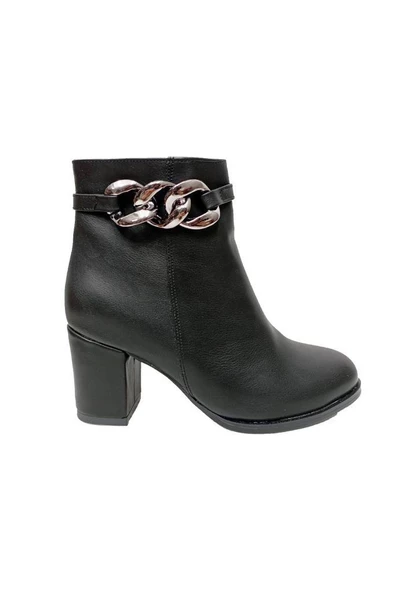 Emay 509 Deri Trend Fashion Kadın Bot - Resim 3
