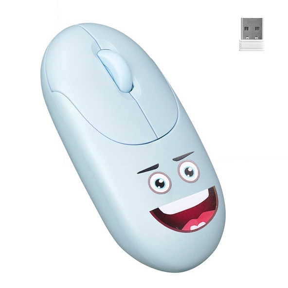 Mouse Kablosuz 2.4 Ghz Mavi Kabartmalı Everest SM-26 FASHION Mavi ürün görseli 1
