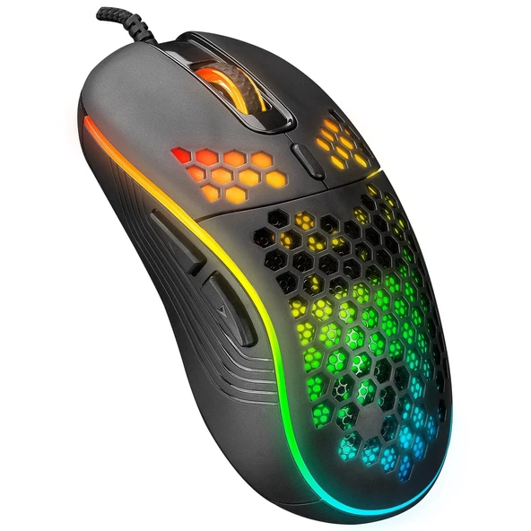 Mouse Oyuncu Gaming Led Işıklı 8000 Dpi Everest SM-G66 X-HOLE ürün görseli 1