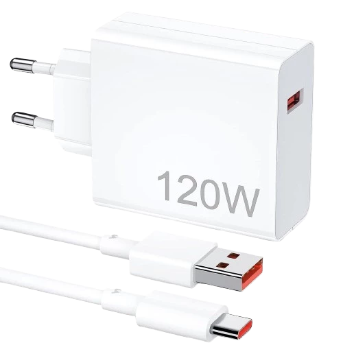 Şarj Aleti Hızlı Güvenli Şarj 120W USB  Type C Uçlu Kablolu Şarj Aleti ürün görseli 1