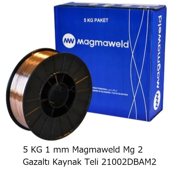 Magmaweld Mg 2 Gazaltı Kaynak Teli 1 mm 5 KG - 21002DBAM2 ürün görseli 1