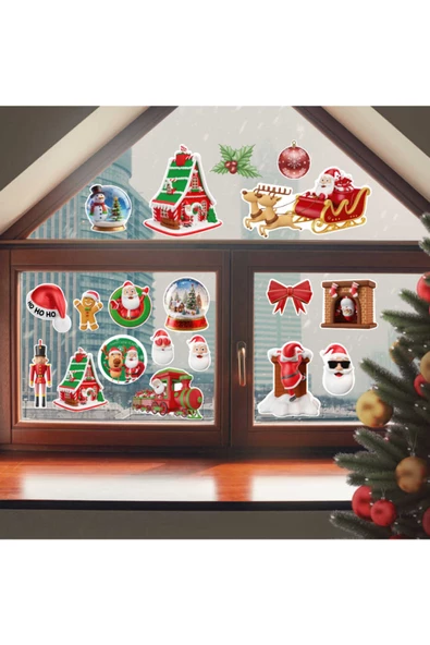 Yılbaşı Temalı Sticker Set - Resim 4