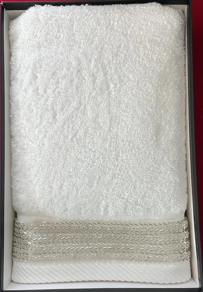 LEYDİ HOME CİHANGİR KREM HAVLU 50X90 CM ürün görseli 1