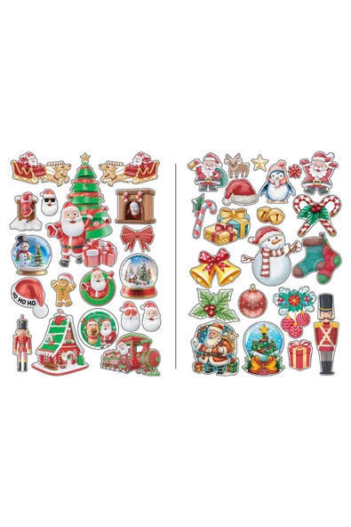 Yılbaşı Temalı Sticker Set - Resim 3