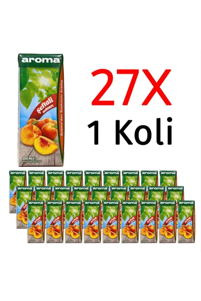 Aroma Şeftali Nektarı 200 ml X 27 Adet ürün görseli 1