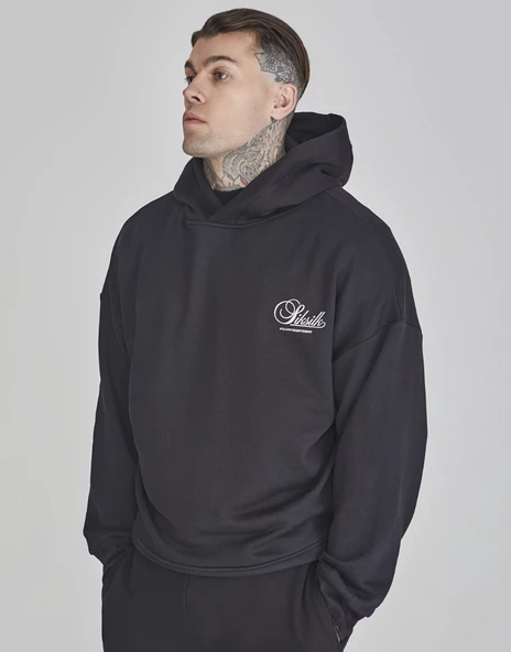 SikSilk Graphic Hoodie Smoked Erkek Sweatshirt ürün görseli 1