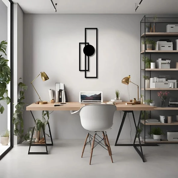Modern Metal Duvar Sanatı Şekil 1 (Shape 1) Metal Duvar Tablosu Soyut ürün görseli 1