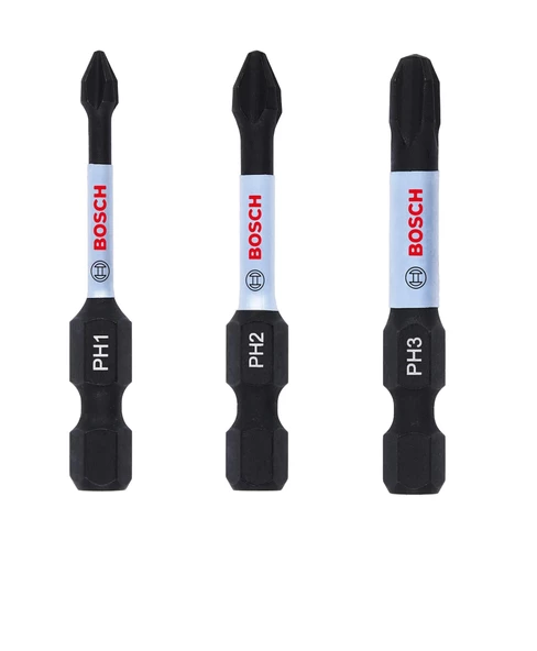 Bosch - Impact Control Serisi Vidalama Ucu Ph*50 Mm 3'lü Set (ph1/2/3) ürün görseli 1