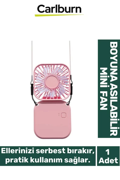 Özel Taşınabilir Şarjlı Güçlü Yüksek Kaliteli Sessiz Hava Soğutucu Üflemeli Mini Boyun Vantilatör ürün görseli 1