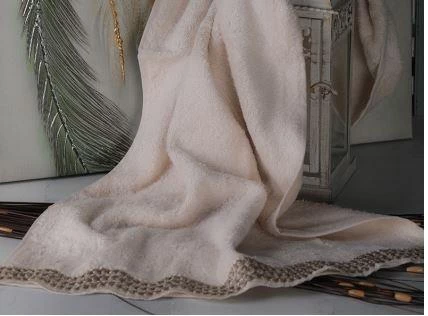 LEYDİ HOME FİRUZE CAPPUCİNO HAVLU 50X90 CM ürün görseli 1