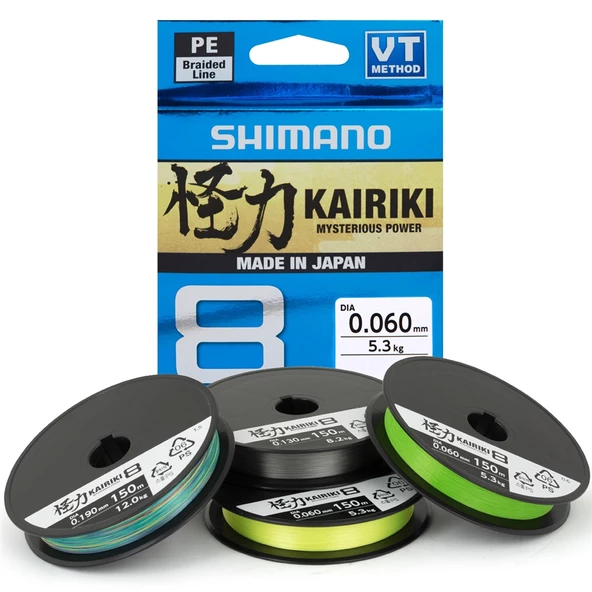 Shimano Kairiki 8B Steel Grey 150m İp Misina Kalınlık (mm) : 0,20mm ürün görseli 1