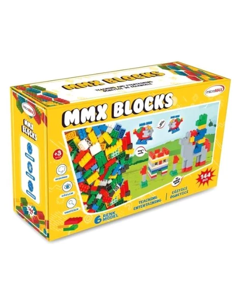 Micromax Mmx 144 Parça Blocks Karton Kutu ürün görseli 1