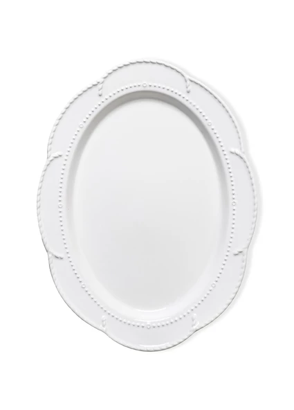 The Mia Grande Servis Tabağı Beyaz 41x31 cm GRD0012 ürün görseli 1
