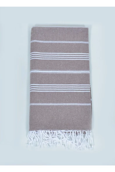 buldanstore Sultan Peştemal (KAHVERENGİ) %100 Pamuk 90*180cm. Banyo Havlusu, Plaj Havlusu ürün görseli 1