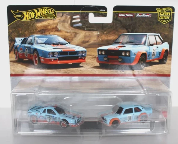 Hot Wheels Premium Car Culture 2 Pack Lancia Rally 037 // Fiat 131 Abarth ürün görseli 1