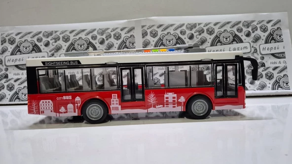 Işıklı Sesli Oyuncak Şehir Otobüsü Oyuncak Yolcu Metrobüsü ürün görseli 1