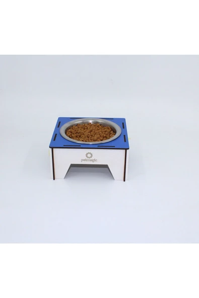 Petmagic Tekli Ekonomik Mama Kabı Ahşap - Çelik Kap - Resim 5