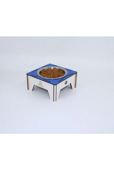 Petmagic Tekli Ekonomik Mama Kabı Ahşap - Çelik Kap - Resim 6