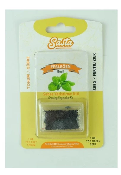 Sasta sebze yetiştirme kiti - fesleğen ürün görseli 1