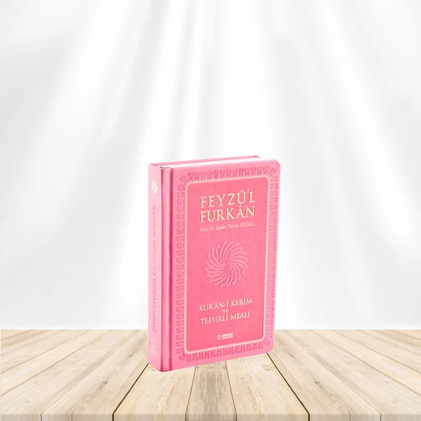 Feyzü'l Furkan Kur'an-ı Kerim ve Tefsirli Meali (Sempatik Cep Boy - Ciltli) Pembe ürün görseli 1
