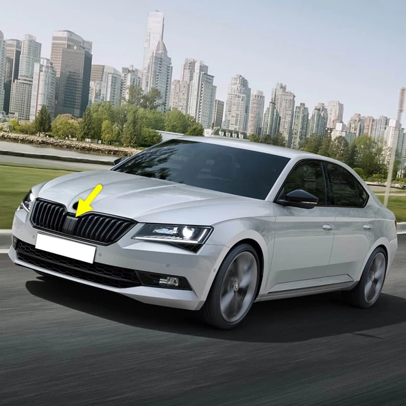 Skoda Superb 2015-2019 Ön Panjur Orta Radar Kapağı 3V0853655 ürün görseli 1