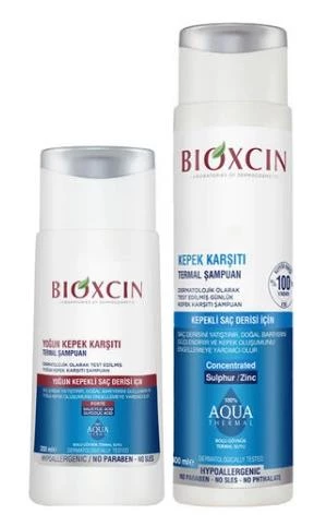 Bioxcin Aqua Thermal Kepek Karşı Etkili Şampuan Seti 200 ml + 300 ml ürün görseli 1