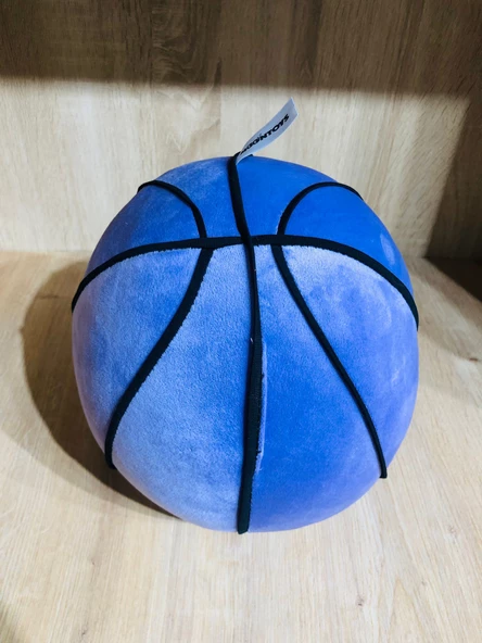 Peluş Basketbol Topu Sevimli Peluş Top Mavi - Resim 2