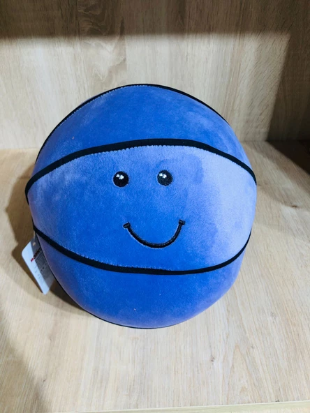 Peluş Basketbol Topu Sevimli Peluş Top Mavi ürün görseli 1