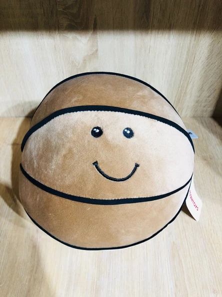 Yumuşak Peluş Basketbol Topu Sevimli Top Sarı ürün görseli 1