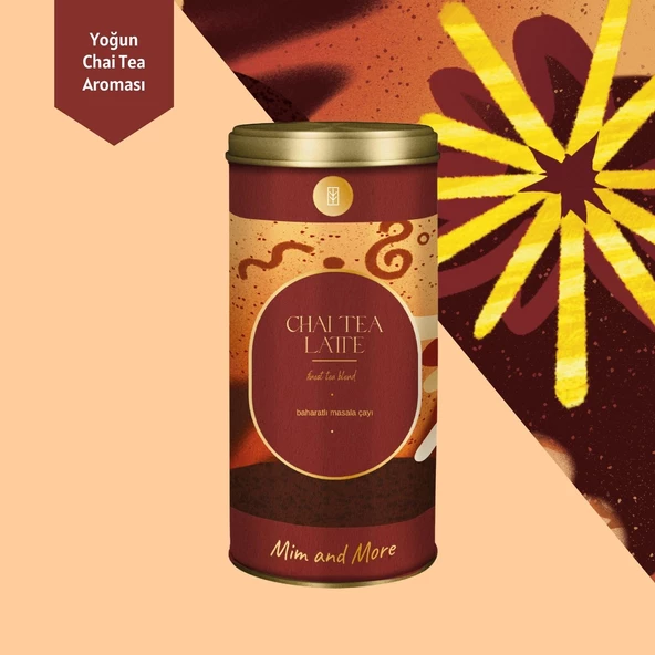 Chai Tea Latte, Tin, 200 gr - Resim 2