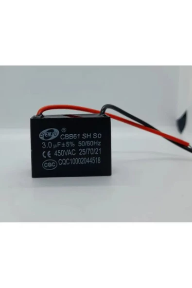 3Uf 450Vac Kablolu Kondansatör Start ürün görseli 1