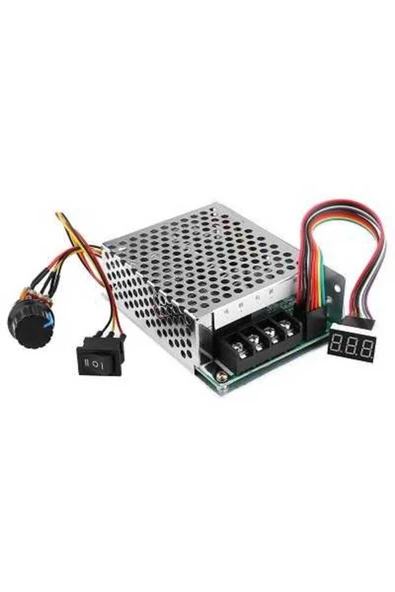 10V-55V 40A PWM Fırçalı DC Motor Sürücü CW CCW Ters Haraket Anahtarlı ve LED Ekranlı ürün görseli 1