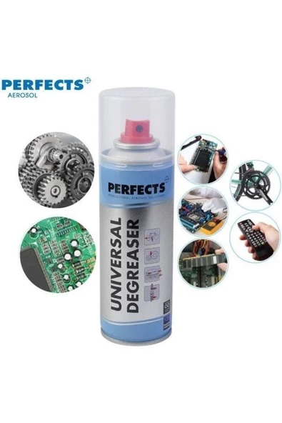 Yağsız Kontak Sprey - Perfects 200ml - Universal Degreaser - Yağsız Temizleme Sprey 12 ADET ürün görseli 1