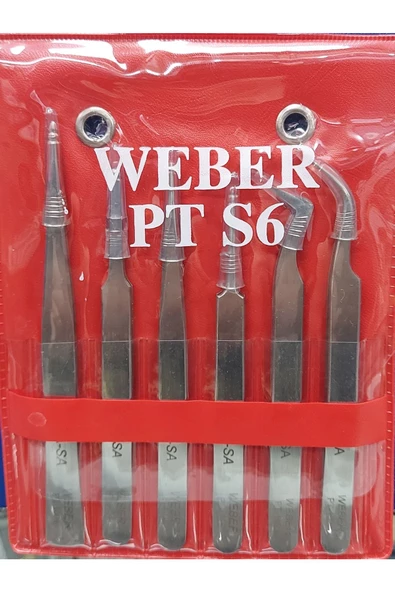 CETA - Weber PT SET 6 - ELEKTRONİKÇİ WEBER CIMBIZ SETİ - 6 Adet ( AA-2ASA-3-5SA-6SA-7 ) GERMANY ürün görseli 1