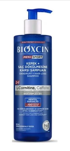 Bioxcin Men Sport Kepek ve Saç Dökülmesine Karşı Şampuan 500 ml ürün görseli 1