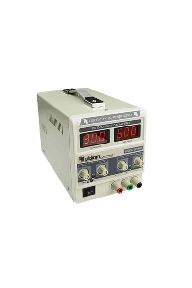 Yıldırım Cy 306 Ayarlı Güç Kaynağı Dc 0-30 Volt-6 Amper (0-30V 0-6A) Power Supply Kısa Devre Koruma ürün görseli 1