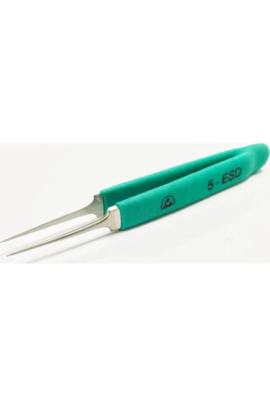 Weber Nt1049 Esd İzoelli Çok İnce İğne Uçlu Düz Cımbız 100 MM - GERMNAY ürün görseli 1