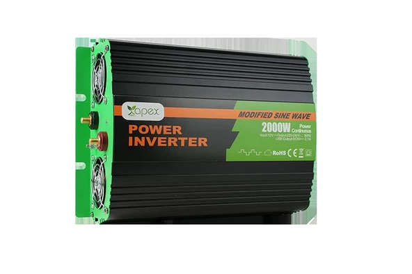 NS2000-12 Apex 2000W Modifiye Sinüs İnverter 12V - Resim 4