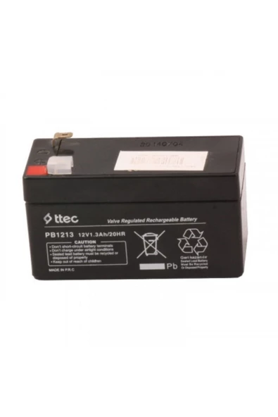 Plus 12v 1.3ah Bakımsız Kuru Akü ürün görseli 1